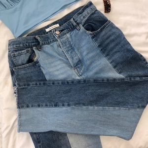 Pacsun two toned mom jeans